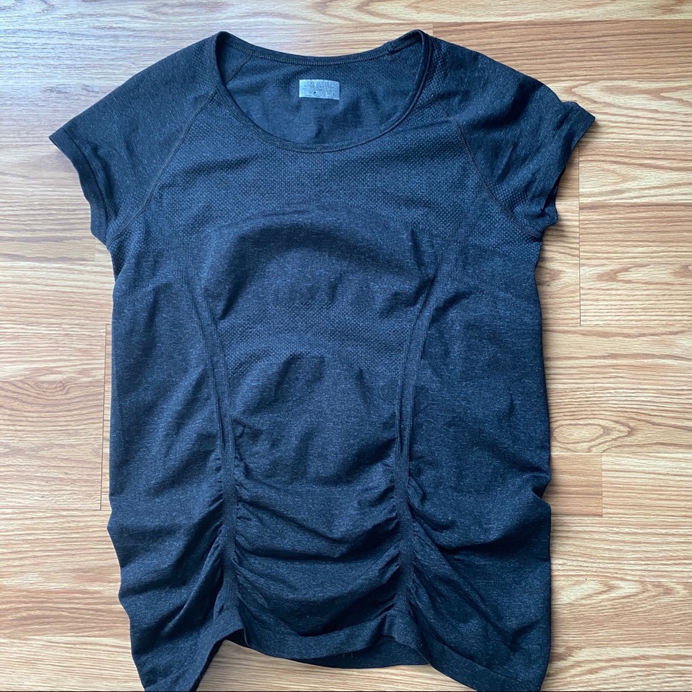 Athleta Dark Gray Speedlight Tee- Size Large